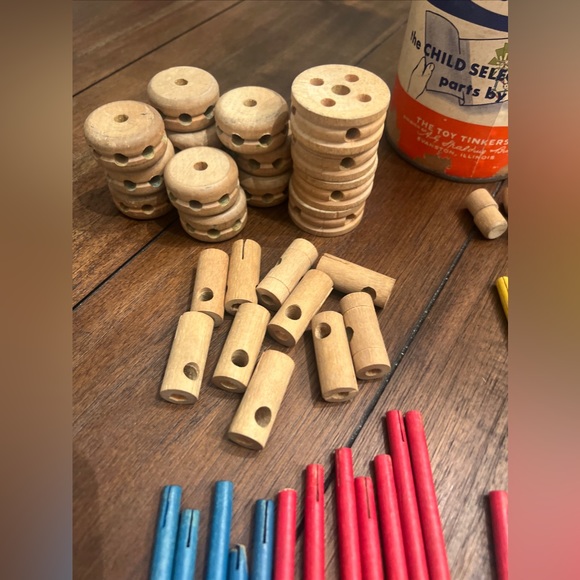 Vintage Tinkertoy Set - Picture 3 of 8